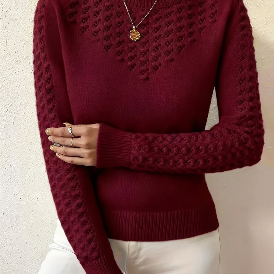 Bettany | Pointelle Crew Neck Sweater view 13