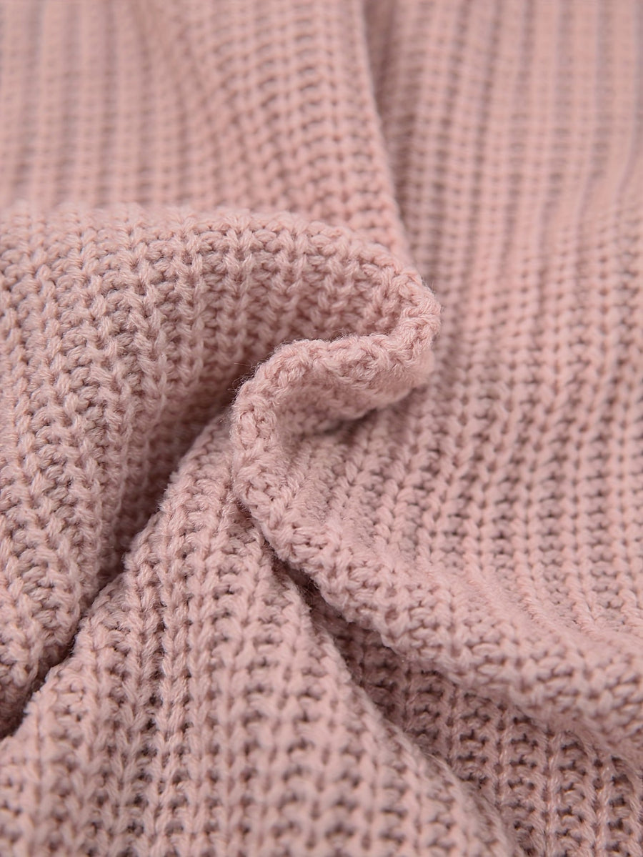 Rosabel | Women's Plus Size Sweater Dress – Half Turtleneck Relaxed Knit Dress view 11