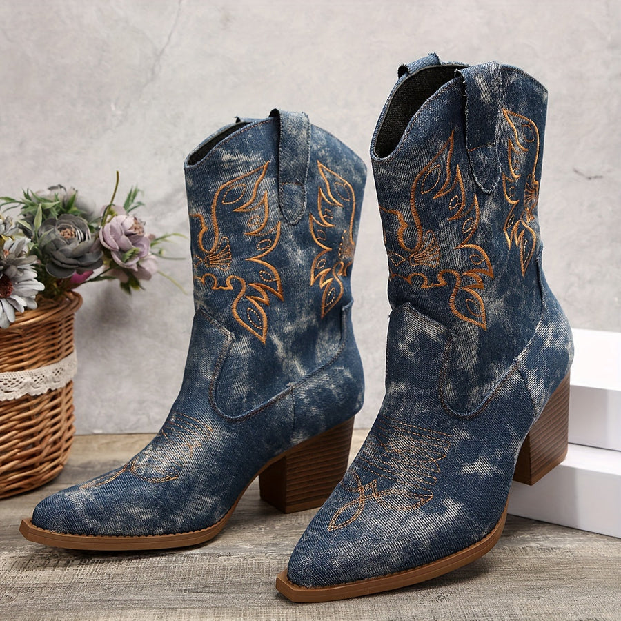 Rosaria | Wide Calf Western Cowboy Boots view 9