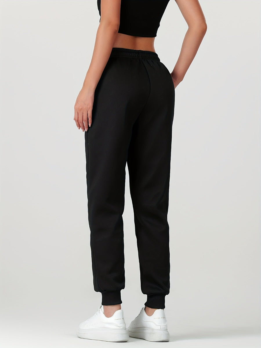 Fiona | Women's Lined Joggers – Cuffed Warm Winter Sweatpants view 2