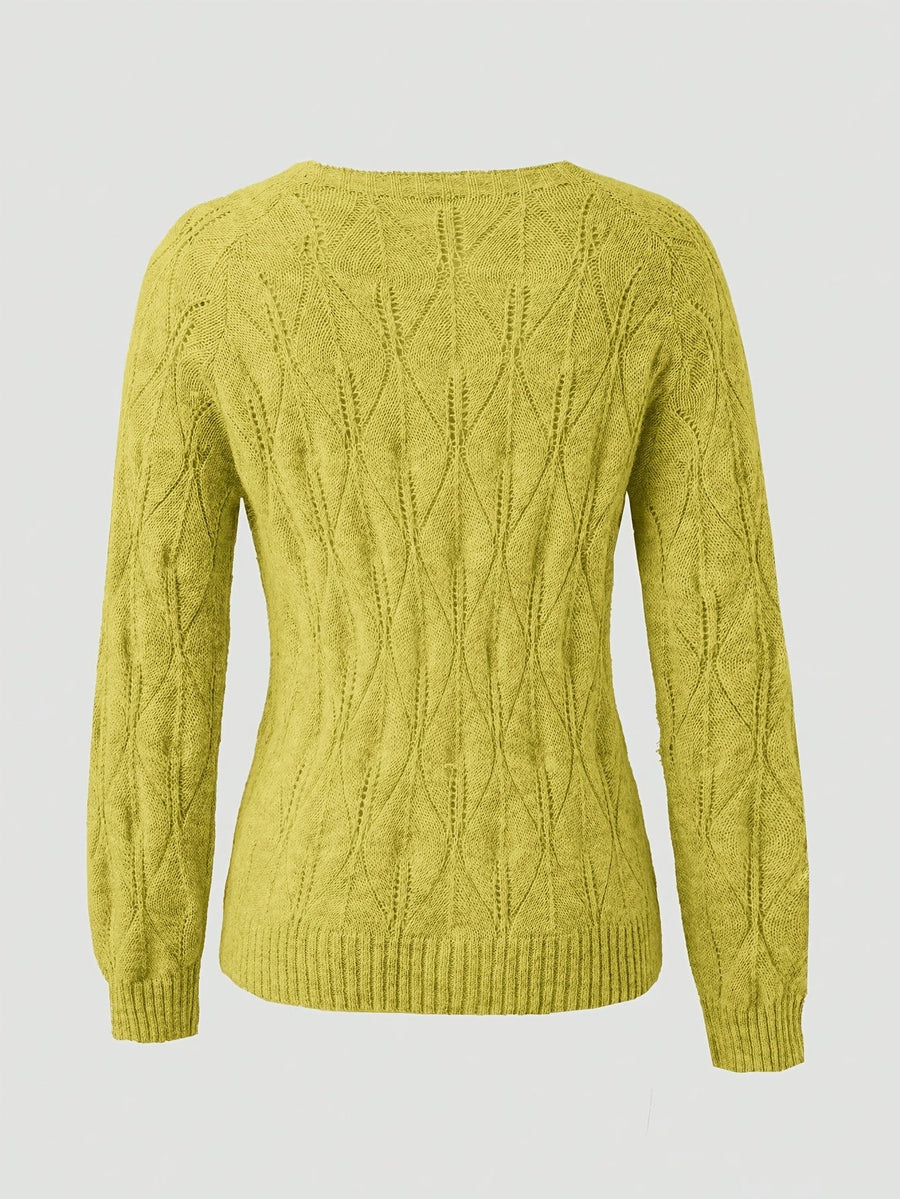 Goldie | Women's Winter Cardigan – Mink-Soft Pearl Button view 6