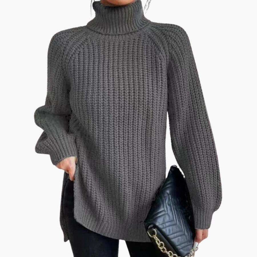 Fantine | Knitted Jumper with Turtleneck and Long Sleeves view 6