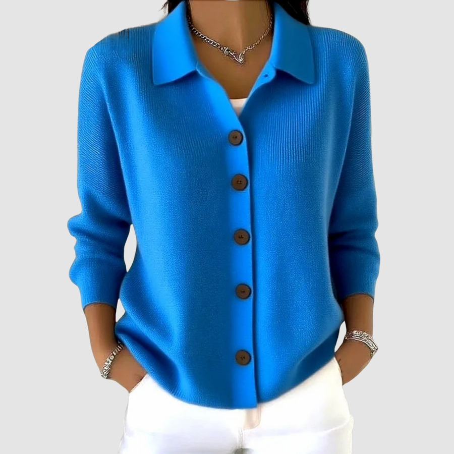 Marielena | Knit Cardigan with Button-Up Closure and Relaxed Fit view 6