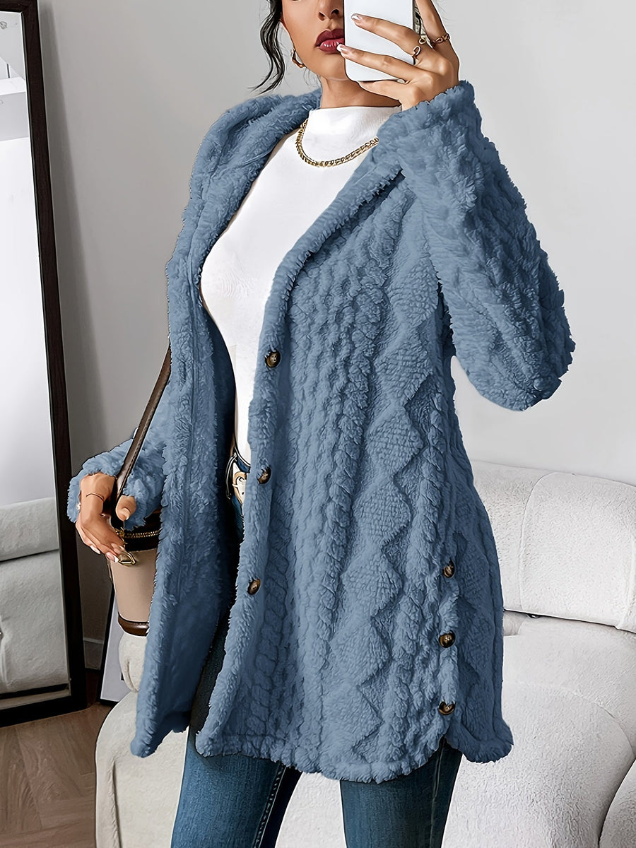Noelani | Plush Hooded Cardigan view 3