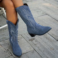 Sidonie | Wide Calf Western Cowboy Boots