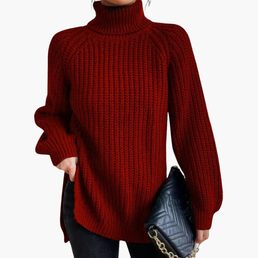 Fantine | Knitted Jumper with Turtleneck and Long Sleeves view 5