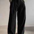 Celine | Women's Pleated Wide Leg Trousers – High Waisted Dress Pants