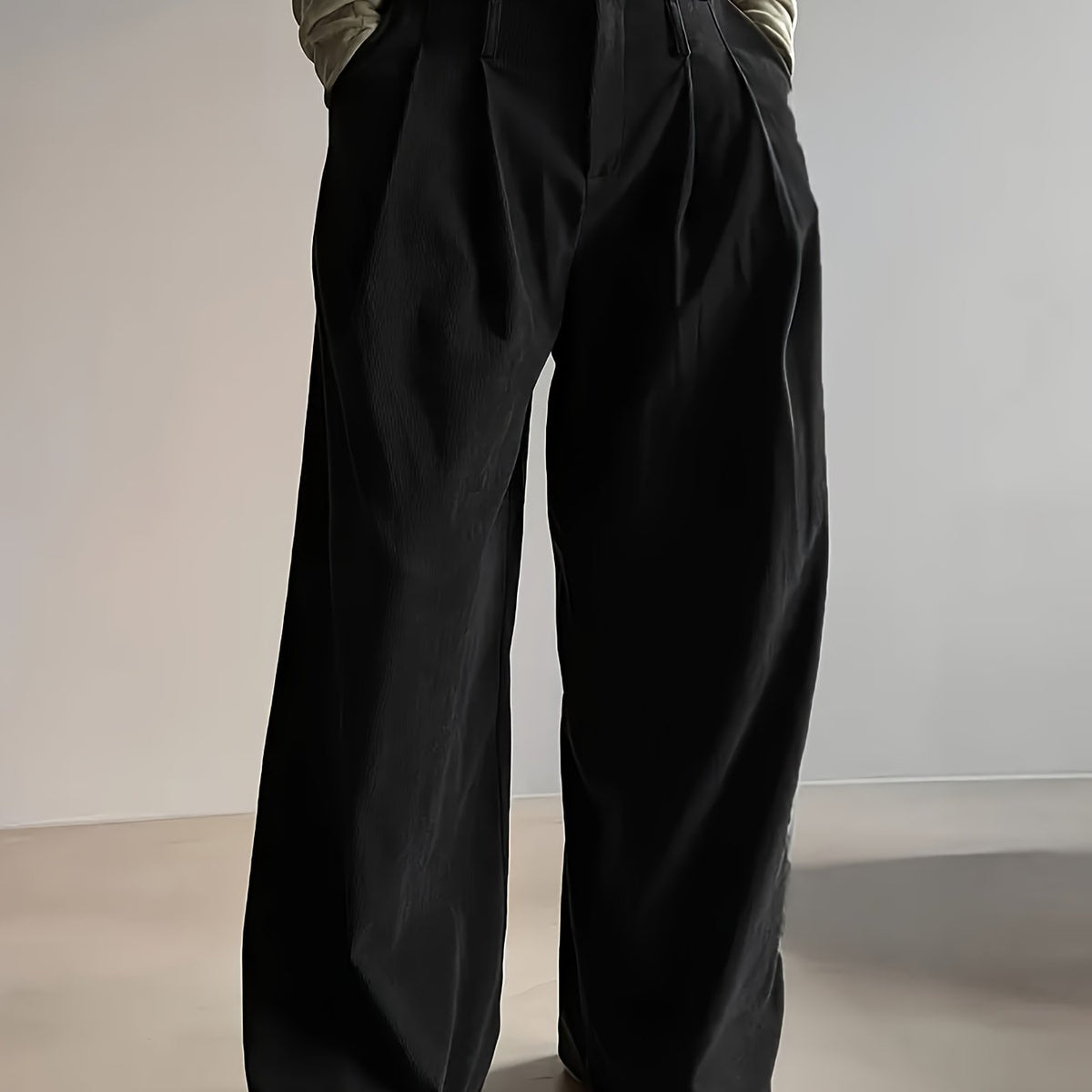 Celine | Women's Pleated Wide Leg Trousers – High Waisted Dress Pants