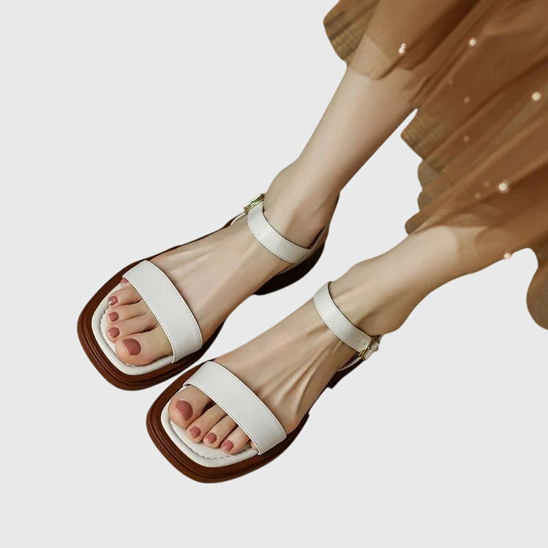 Zoey | Orthopedic Leather Sandals view 2