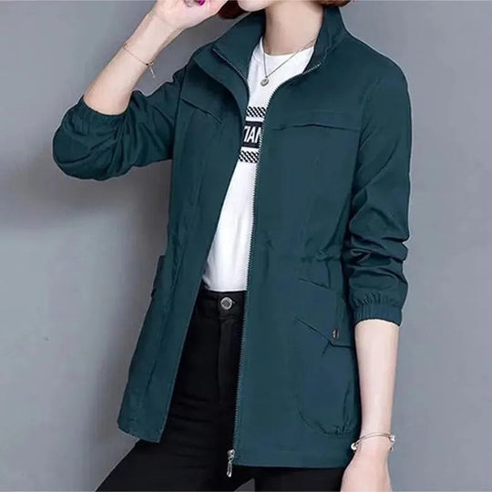 Kay | Women's Trench Coat – Lightweight Waterproof, Plus Size view 6