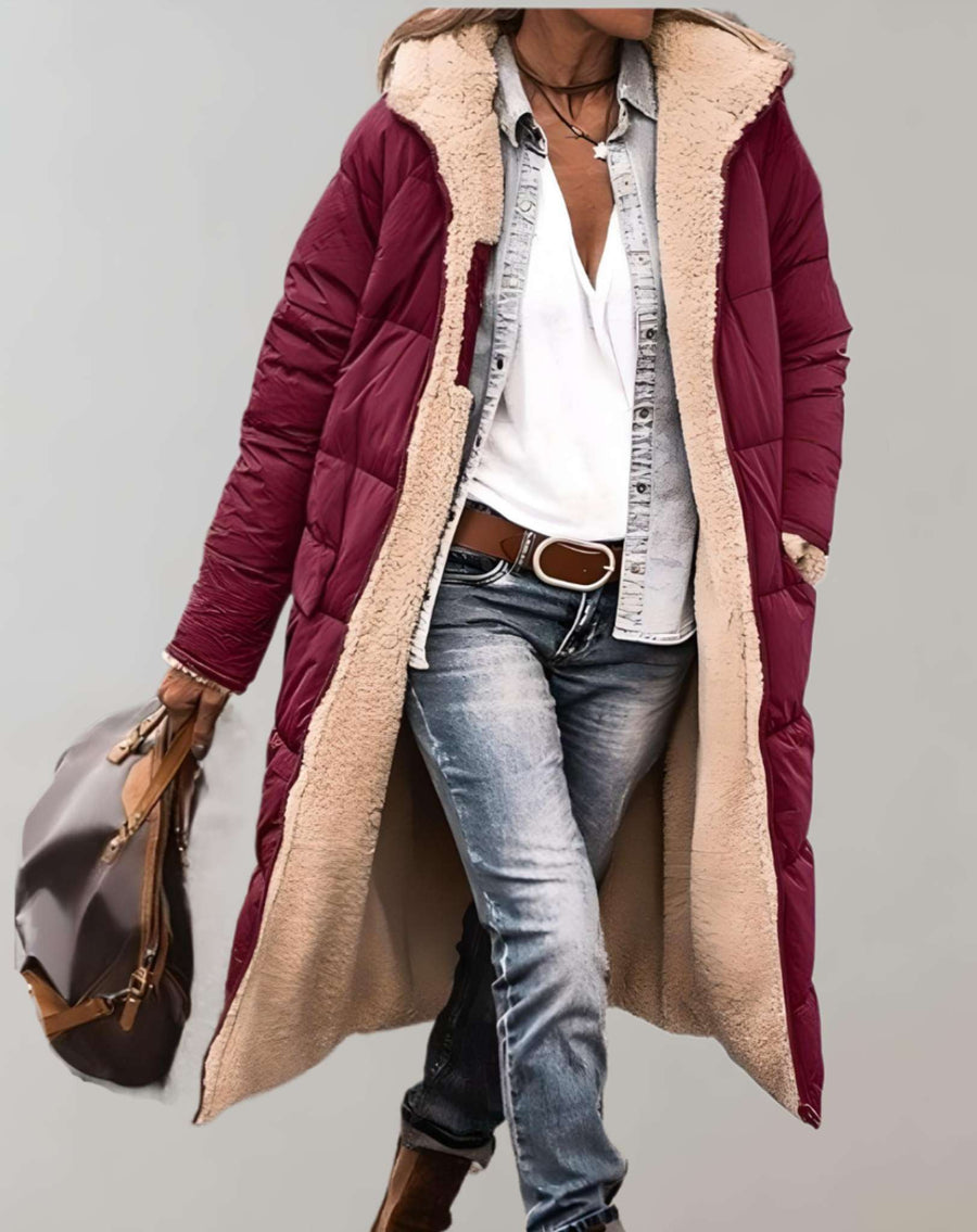 Clara | Women's Puffer Jacket – Fleece-Lined Winter Coat view 7