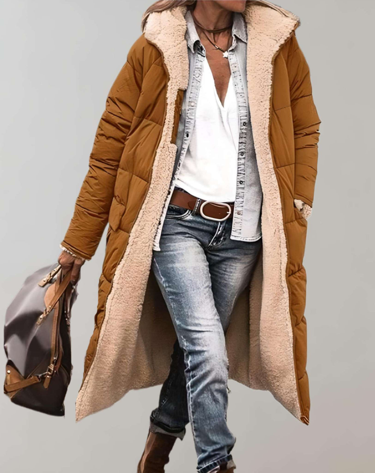 Clara | Women's Puffer Jacket – Fleece-Lined Winter Coat