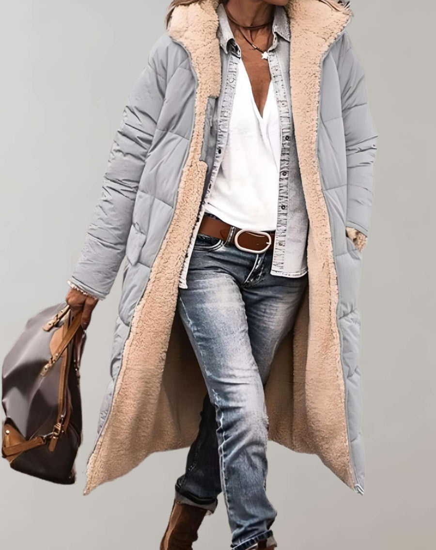 Clara | Women's Puffer Jacket – Fleece-Lined Winter Coat view 3