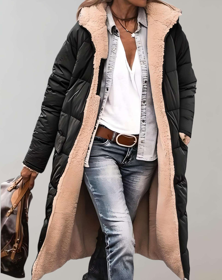 Clara | Women's Puffer Jacket – Fleece-Lined Winter Coat view 2