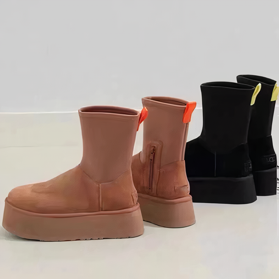 Marielle | Smooth Shaft Side Zip Closure Boots view 6