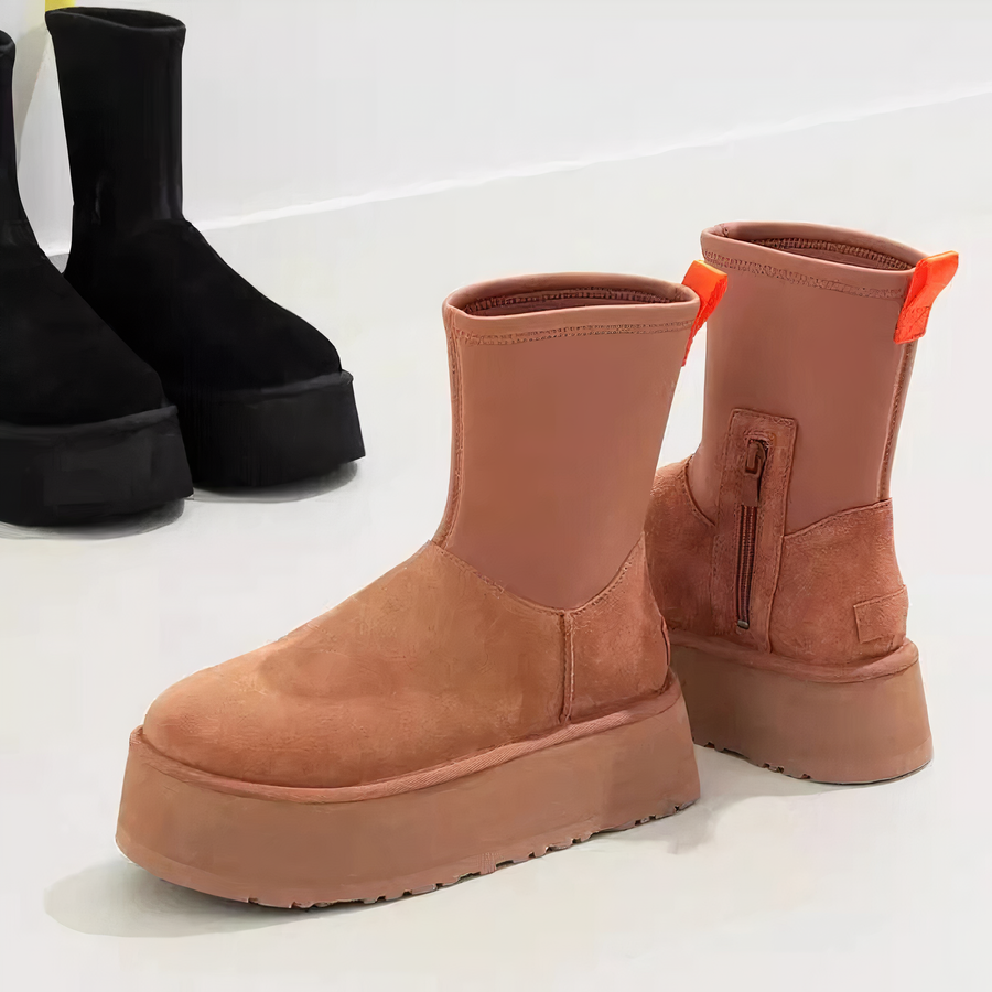 Marielle | Smooth Shaft Side Zip Closure Boots view 5