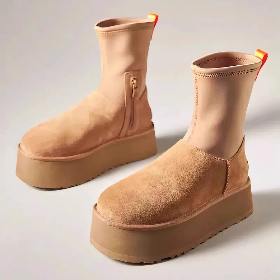 Marielle | Smooth Shaft Side Zip Closure Boots view 4
