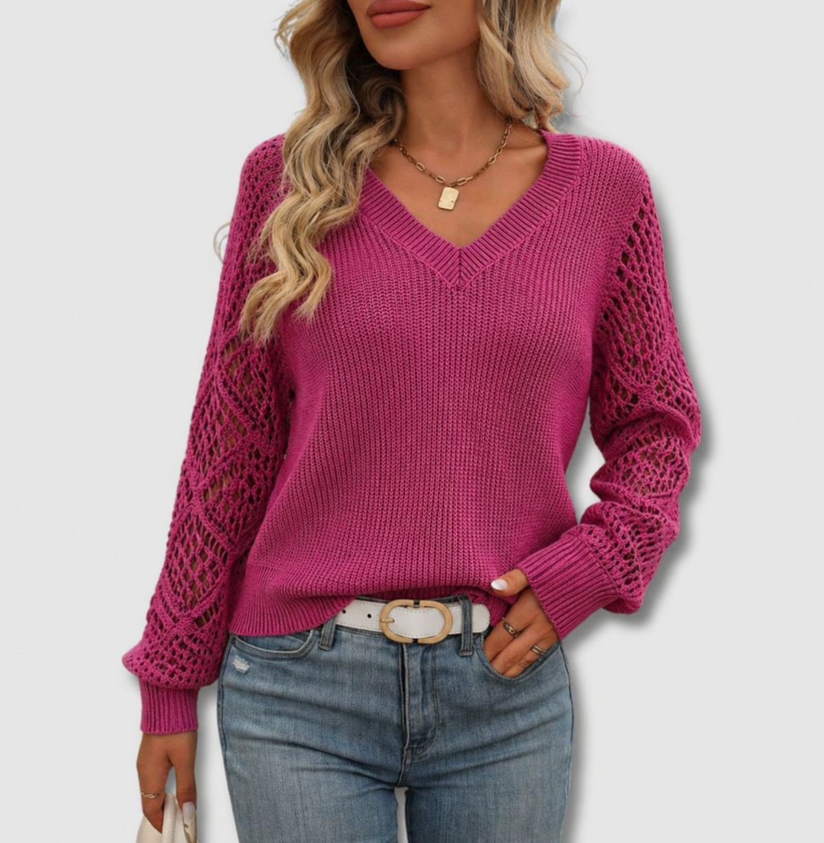 Beryl | Elegant V-Neck Sweater