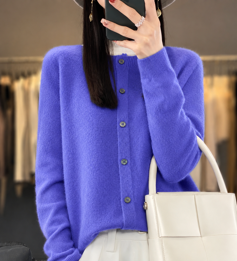 Prudence | Women's Winter Cardigan – Classic Buttoned Knit