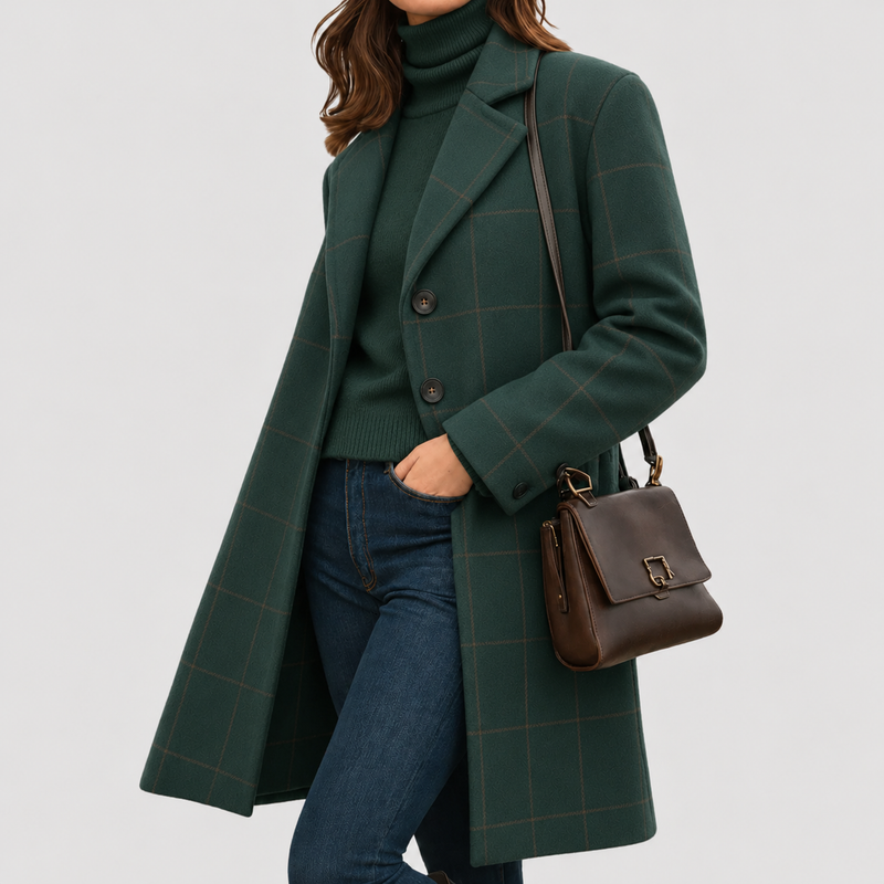 Ottoline | Warm Fabric-Blend Overcoat