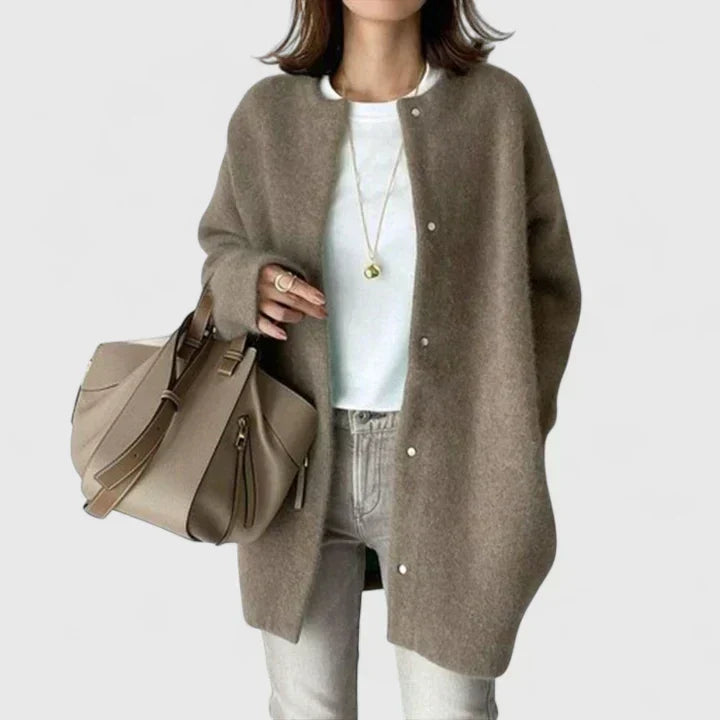 Tilda | Women's Winter Cardigan – Oversized Wool-Blend Longline Duster view 5