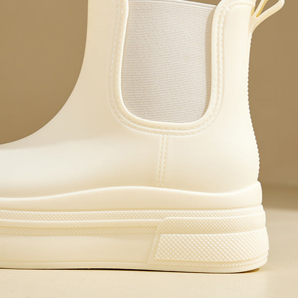 Yseulte | Platform Ankle Elastic Side Panels Boots view 8