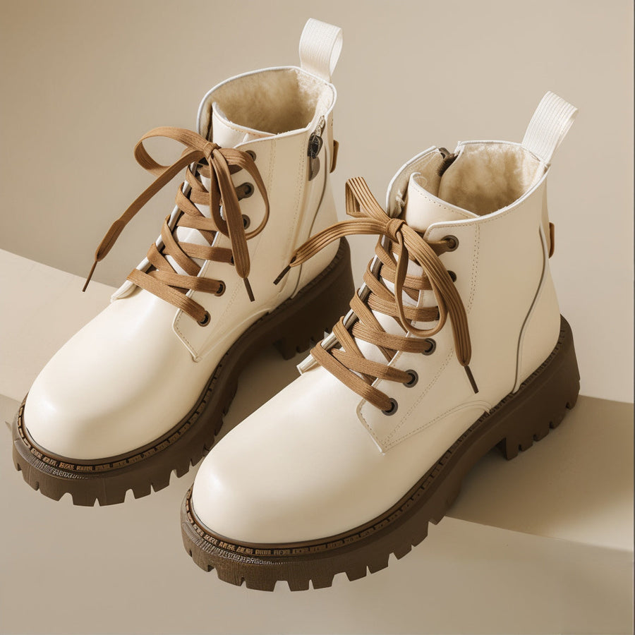 Danika | Side Zipper Round Toe Boots view 3