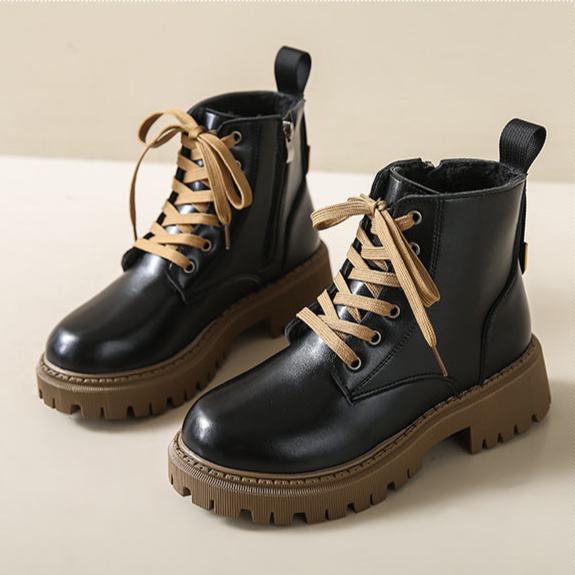 Danika | Side Zipper Round Toe Boots view 2