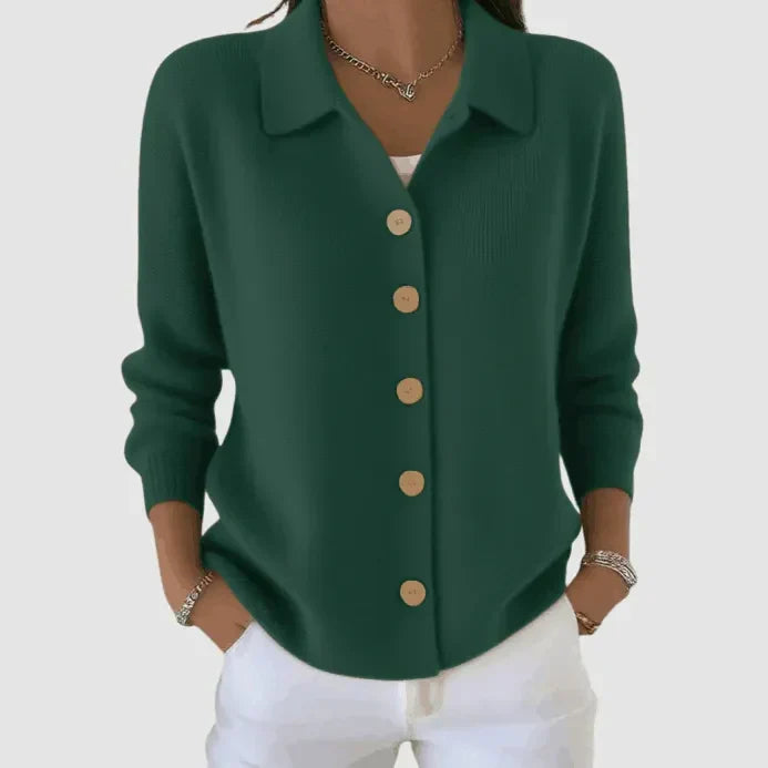 Marielena | Knit Cardigan with Button-Up Closure and Relaxed Fit view 8