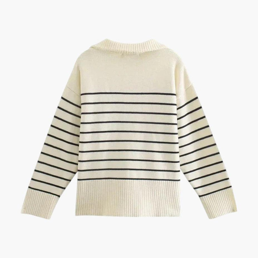 Charlotte | Striped Jumper with Crew Neck and Long Sleeves view 2