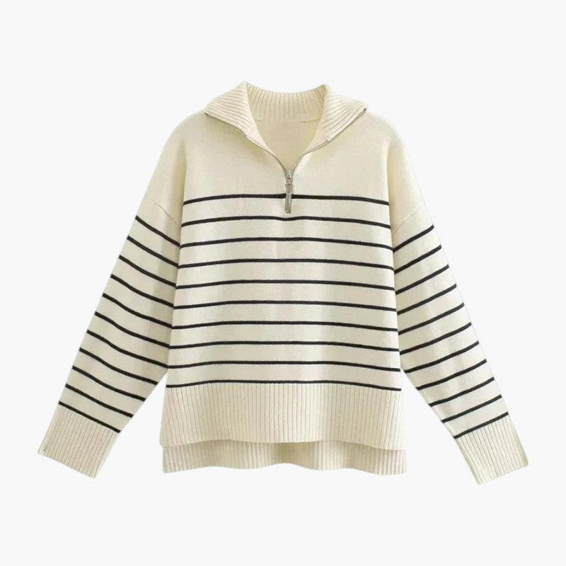 Charlotte | Striped Jumper with Crew Neck and Long Sleeves