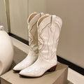 Ava | Women's Western Cowboy Boots – Classic Pointed Toe Mid Calf Boots