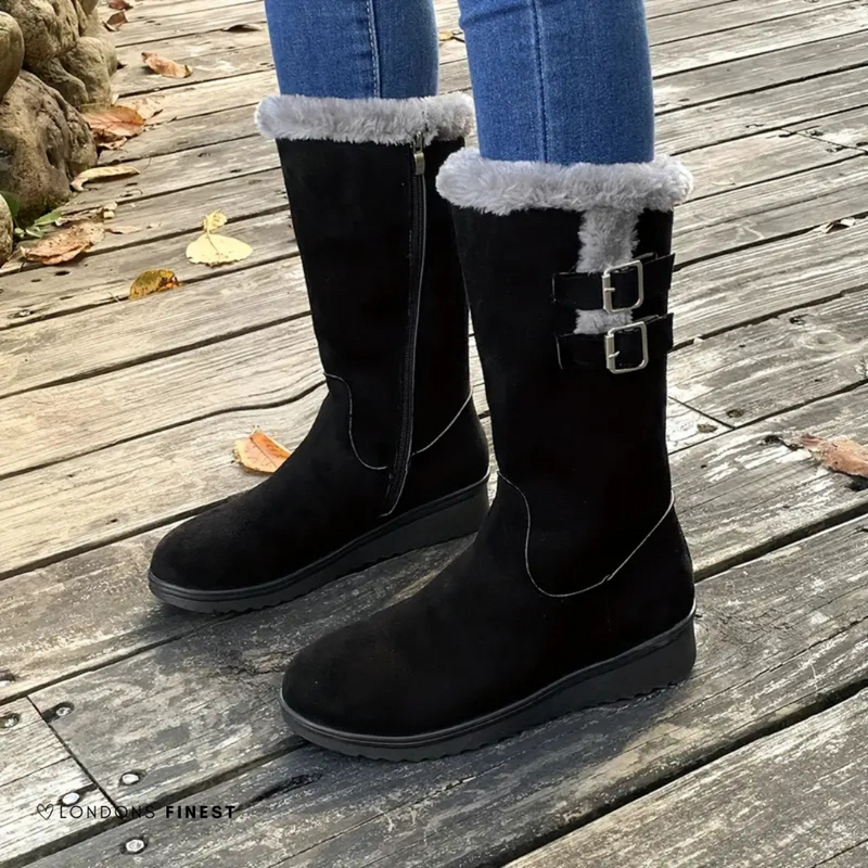 Zephyrina | Mid-Calf Flat Sole Women's Boots