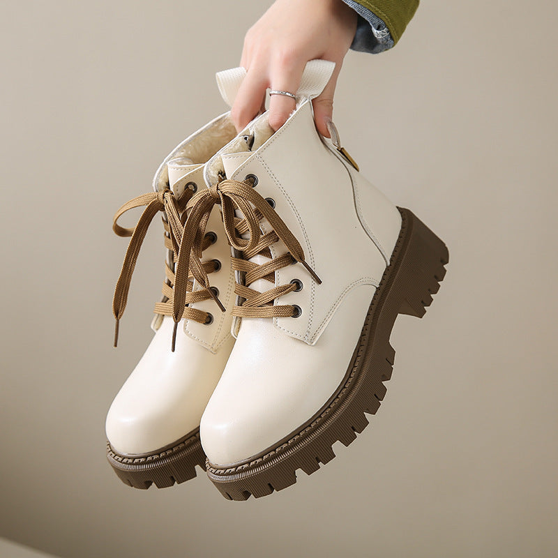 Danika | Side Zipper Round Toe Boots view 6