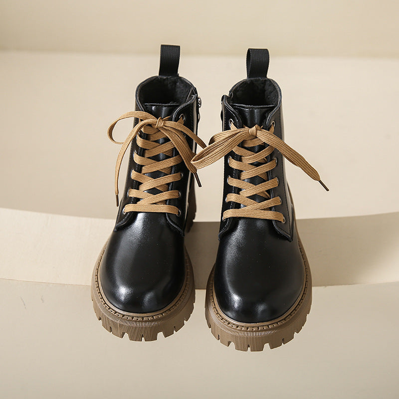 Danika | Side Zipper Round Toe Boots view 12
