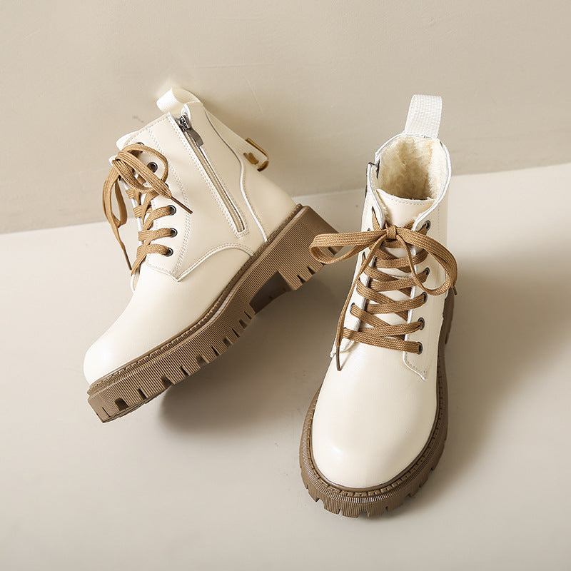 Danika | Side Zipper Round Toe Boots view 4