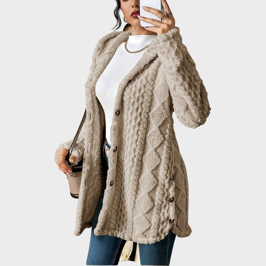 Noelani | Plush Hooded Cardigan view 2