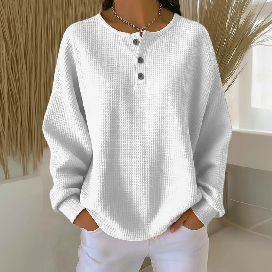 Delphina | Cozy Waffle Sweater view 6
