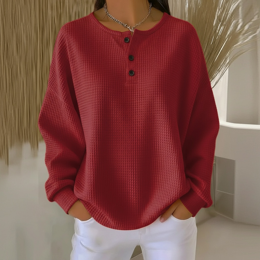Delphina | Cozy Waffle Sweater view 7