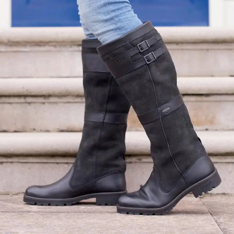 Everly | Women's Waterproof Knee High Boots – Leather Riding Boots view 2