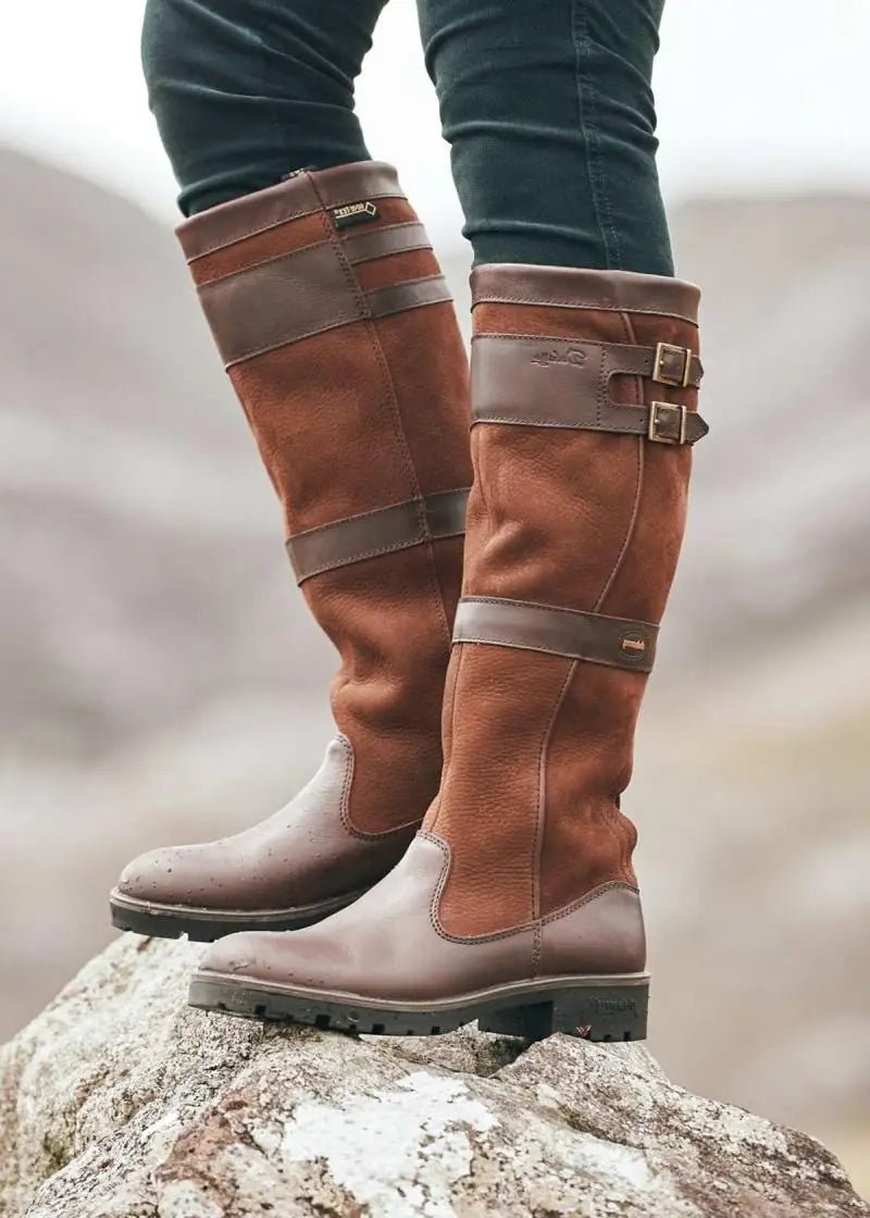 Everly | Women's Waterproof Knee High Boots – Leather Riding Boots view 3