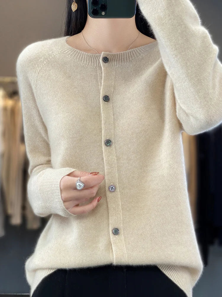Prudence | Women's Winter Cardigan – Classic Buttoned Knit view 3