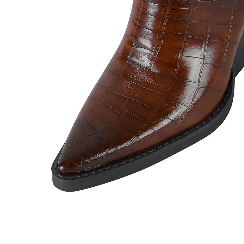 Zephyra | Block Heel Pointed Toe Women's Boots view 6