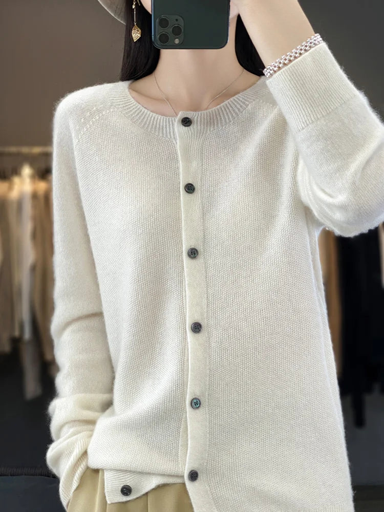 Prudence | Women's Winter Cardigan – Classic Buttoned Knit view 4