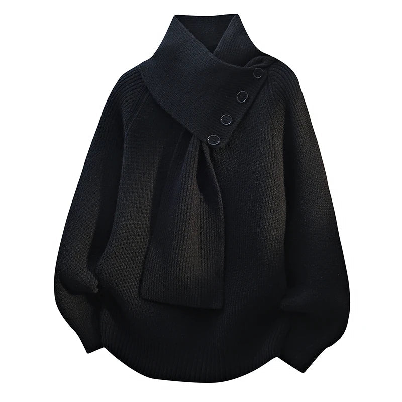 Kalliope | Cozy Scarf-Neck Sweater view 5