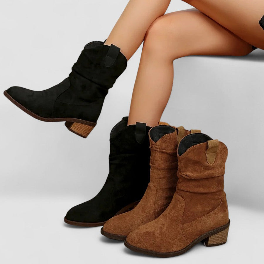 Heidi | Mid-Calf Block Heel view 3