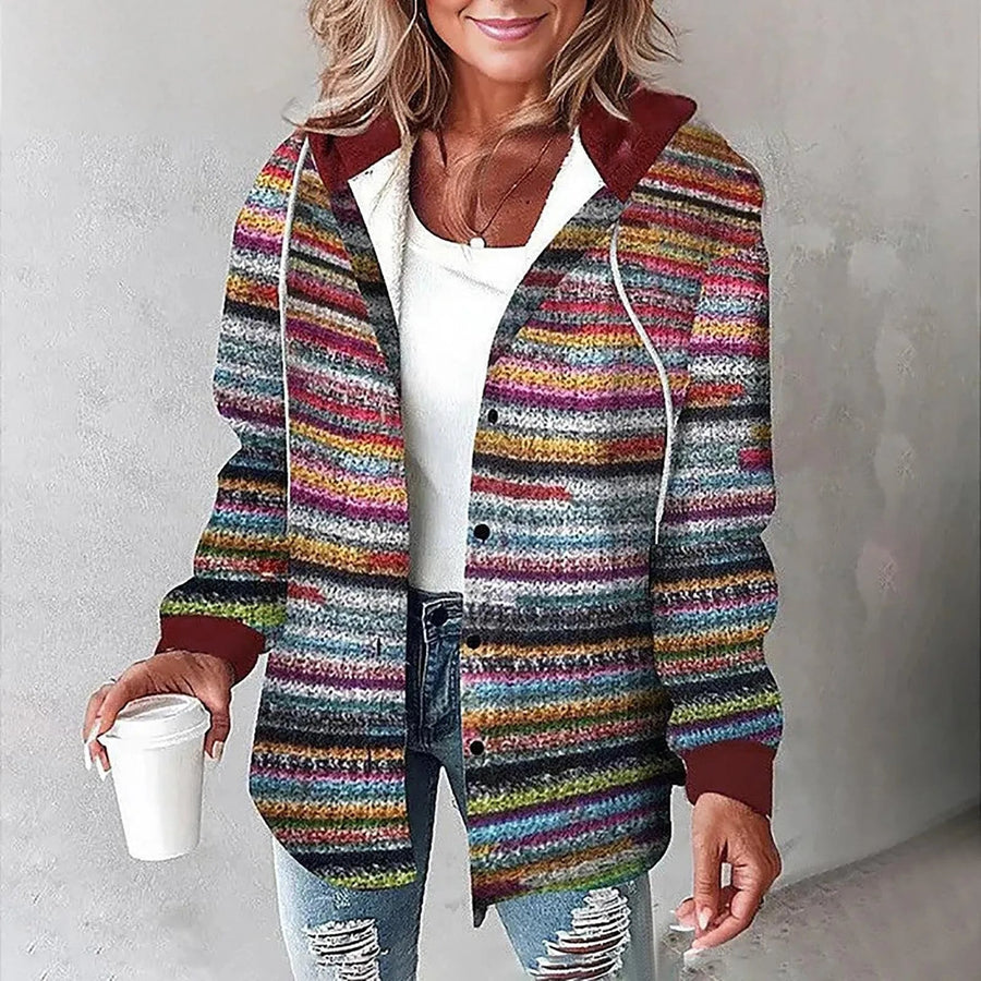 Veronique | Checkered Lined Cardigan Women view 6