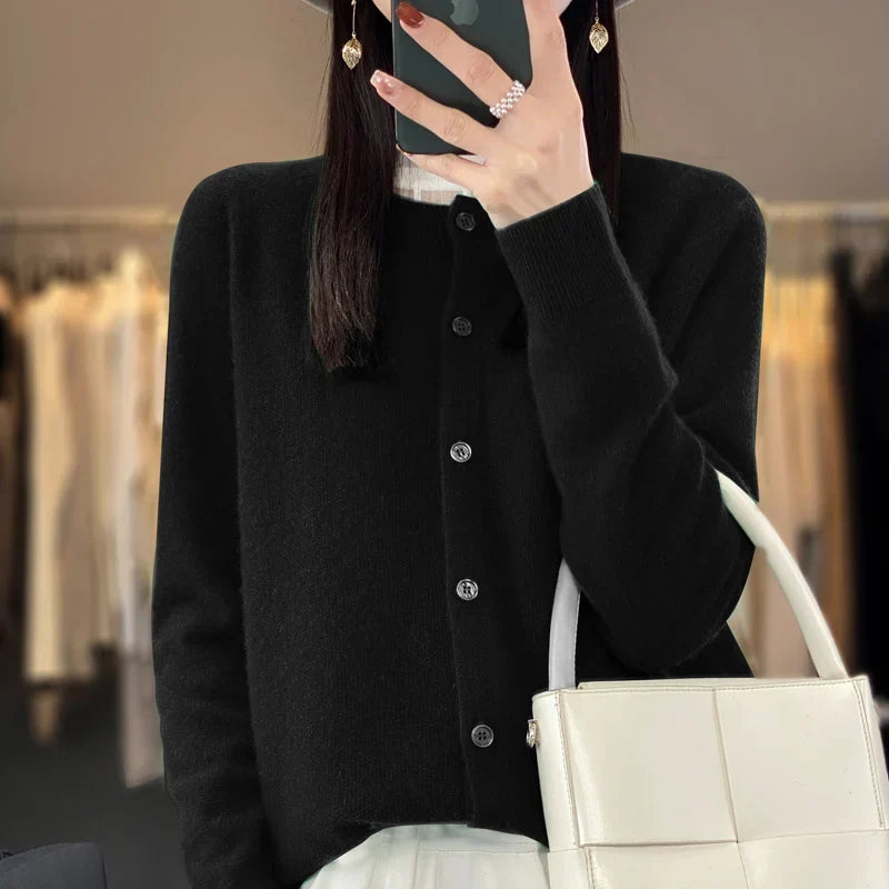Prudence | Women's Winter Cardigan – Classic Buttoned Knit view 9