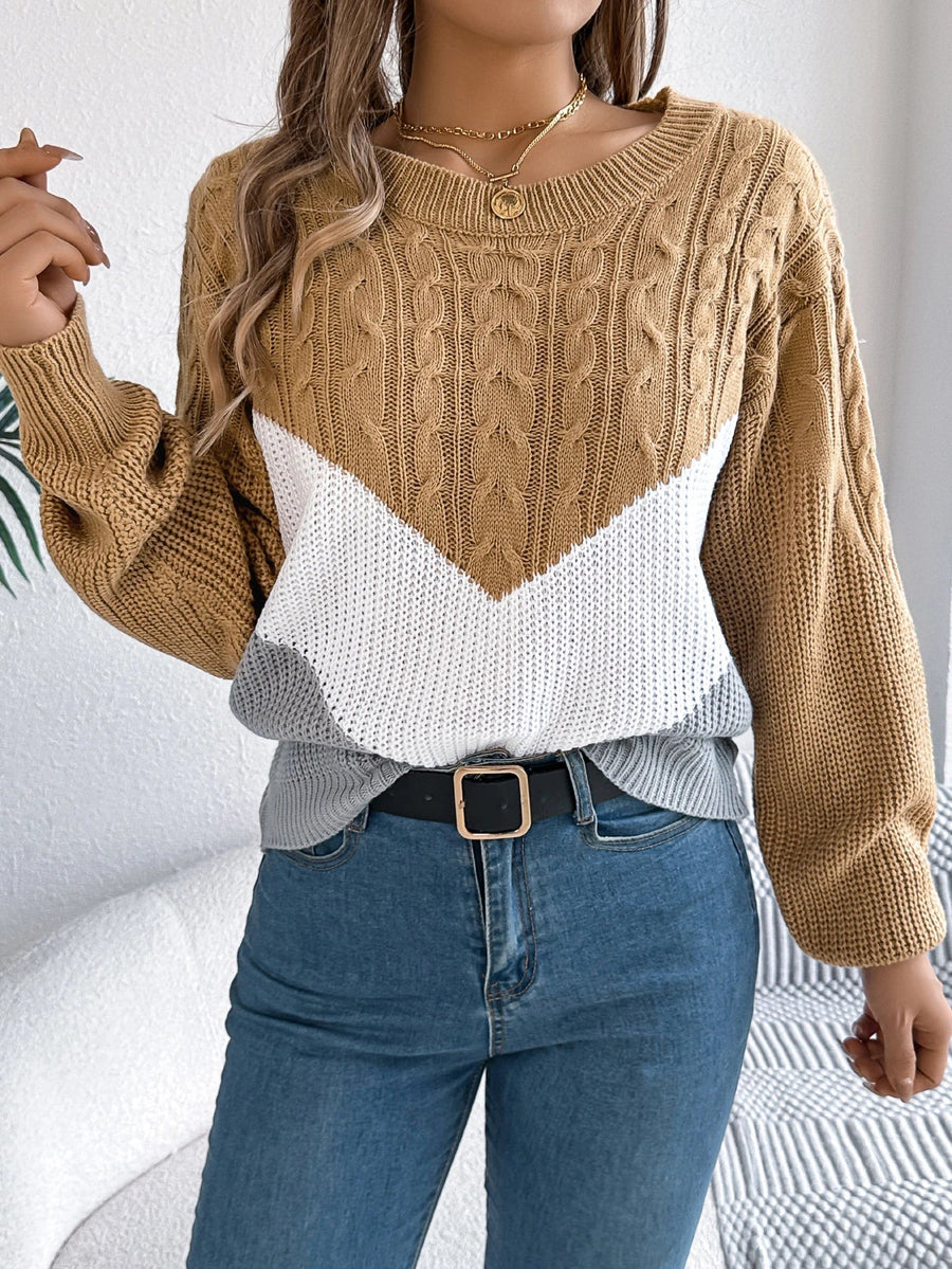 Beatrix | Chevron Stitch Pullover Sweater view 5