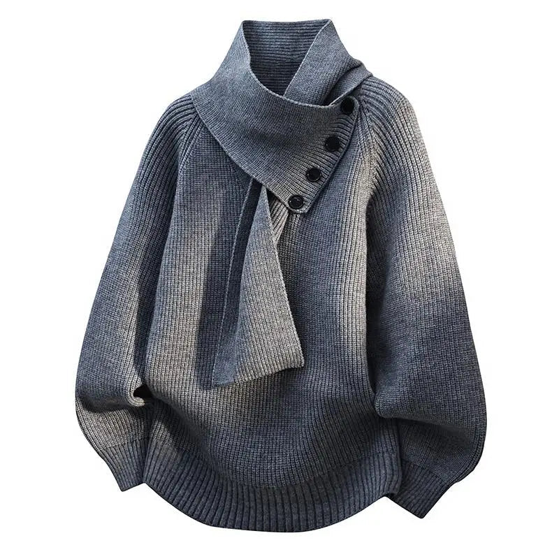 Kalliope | Cozy Scarf-Neck Sweater view 2